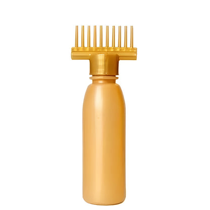 Hair Oil Applicator Bottle, Root oiling Comb bottle for Hair Coloring, Shampoo, Oiling and Dye ( Empty Bottle)